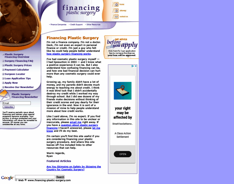Financing-plastic-surgery.com thumbnail