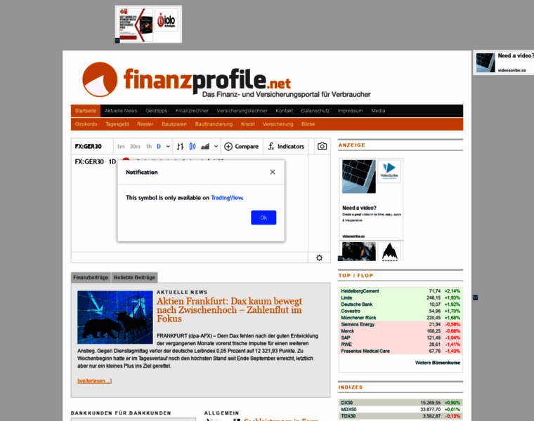 Finanzprofile.net thumbnail