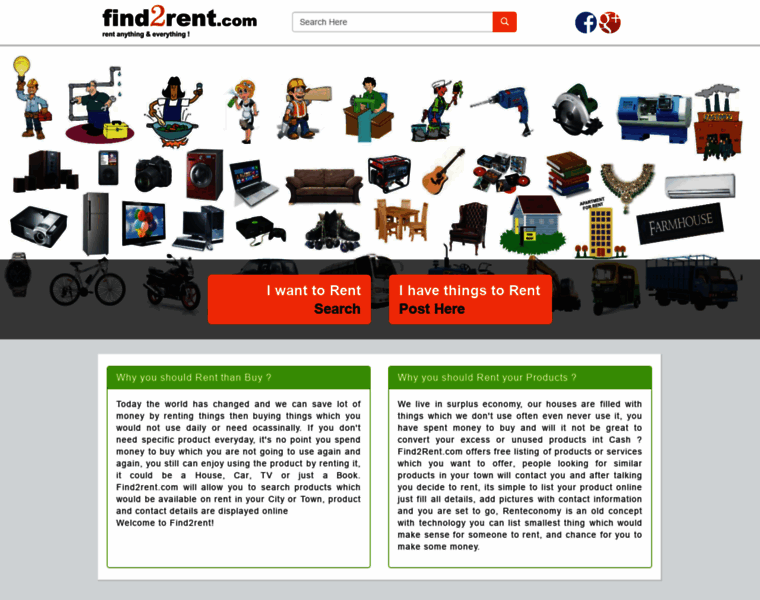 Find2rent.com thumbnail