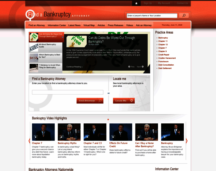 Findabankruptcylawyer.com thumbnail