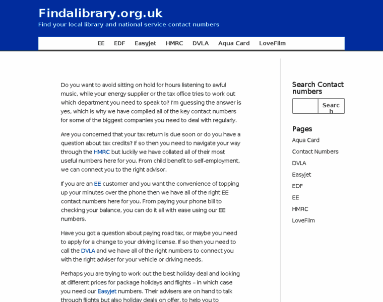 Findalibrary.org.uk thumbnail