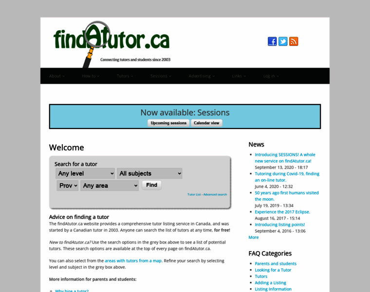Findatutor.ca thumbnail