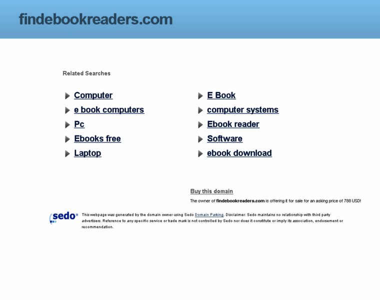Findebookreaders.com thumbnail