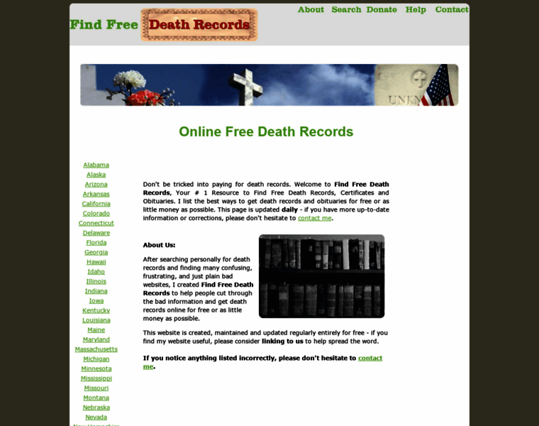 Findfreedeathrecords.com thumbnail