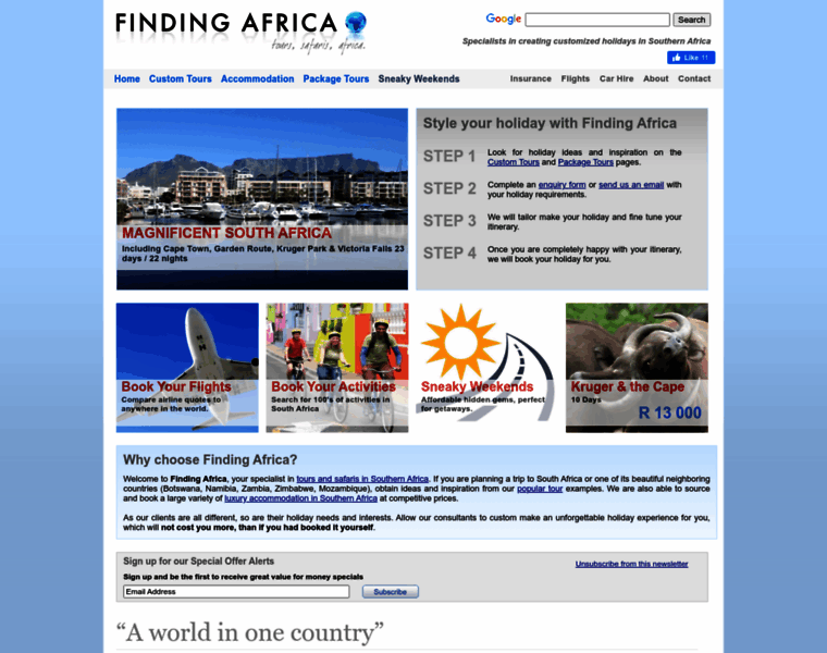 Findingafrica.com thumbnail