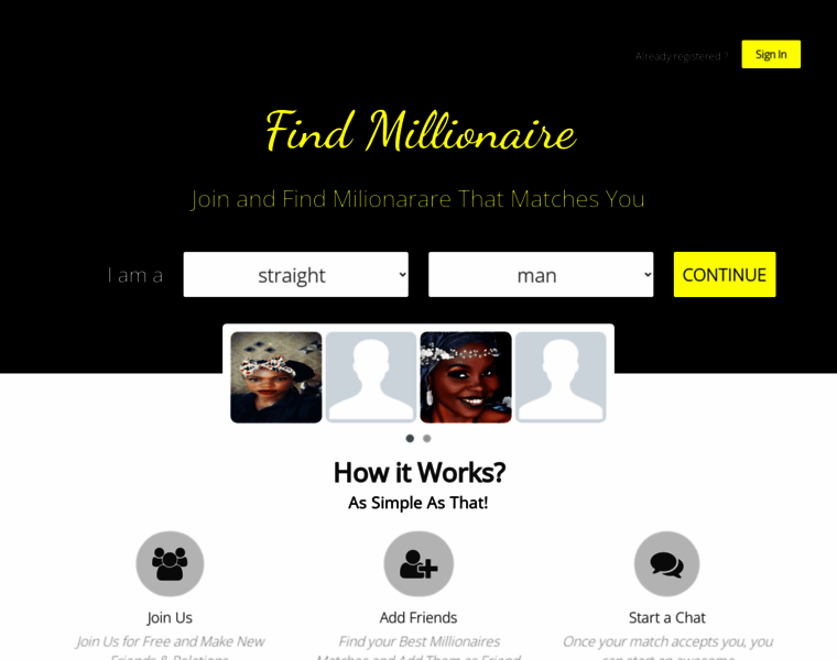 Findmillionaire.net thumbnail