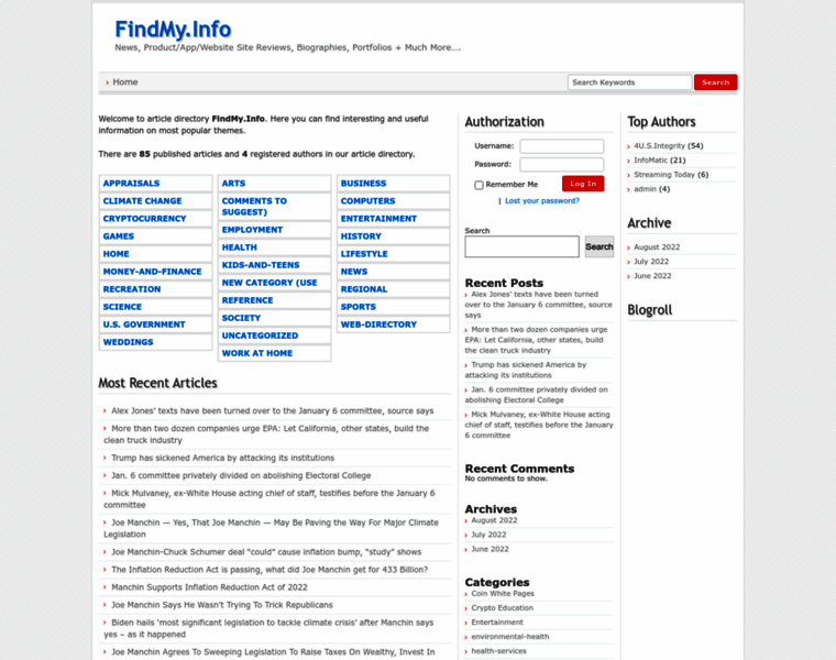 Findmy.info thumbnail