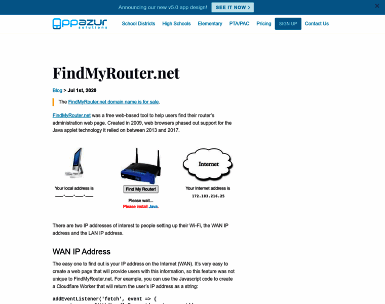 Findmyrouter.net thumbnail