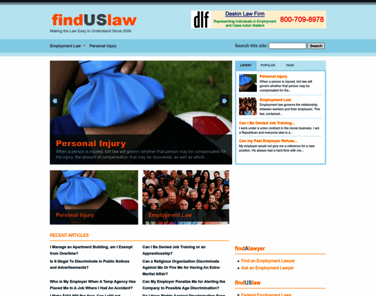 Finduslaw.com thumbnail