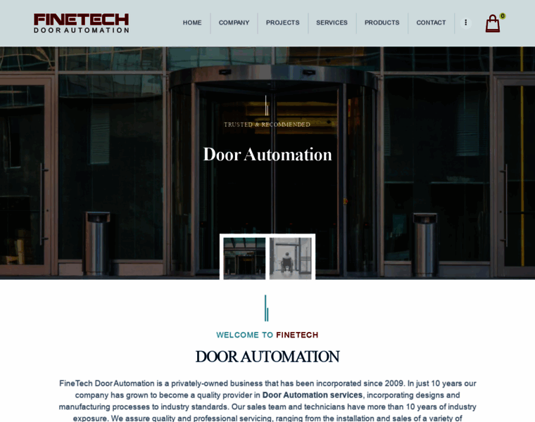 Finetechdoorautomation.com thumbnail