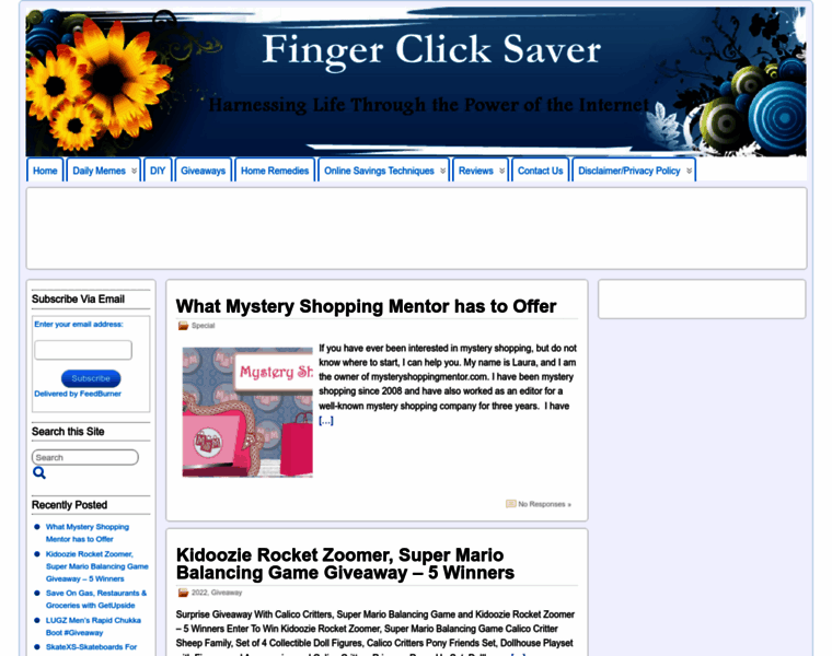 Fingerclicksaver.com thumbnail
