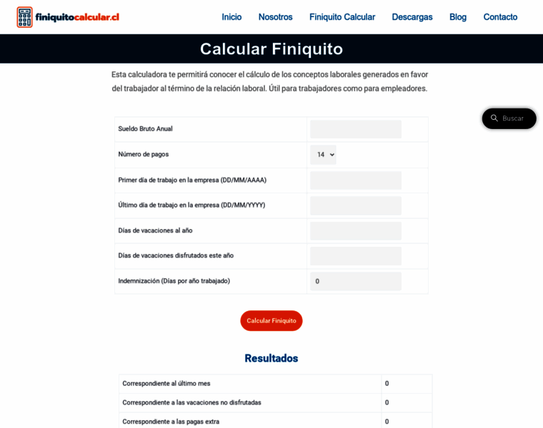 Finiquitocalcular.cl thumbnail