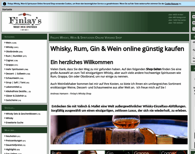 Finlayswhiskyshop.de thumbnail