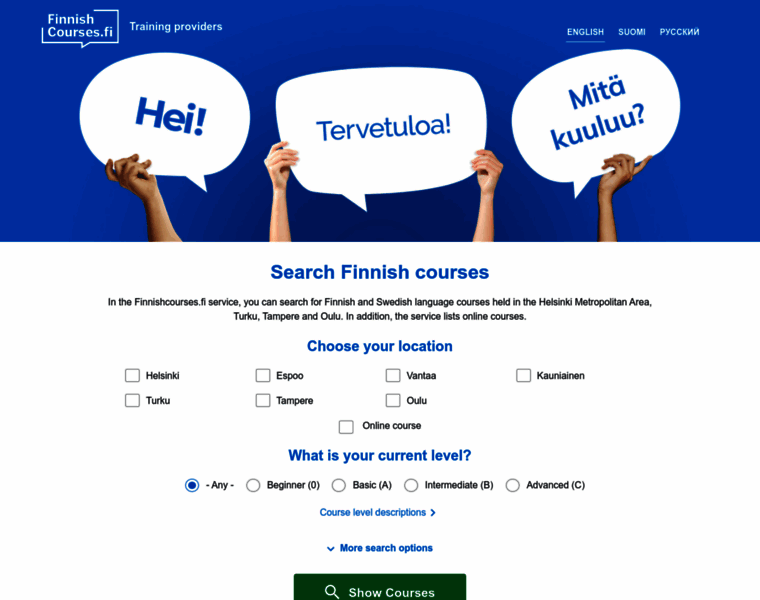 Finnishcourses.fi thumbnail