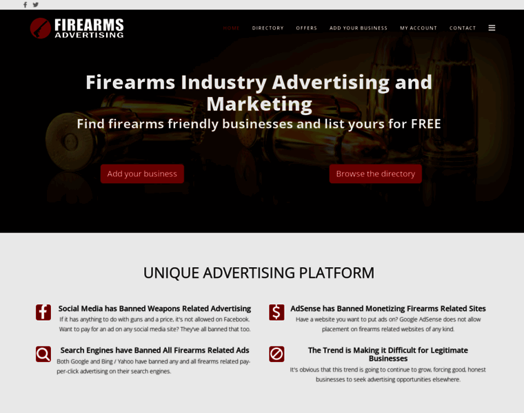 Firearmsadvertising.com thumbnail