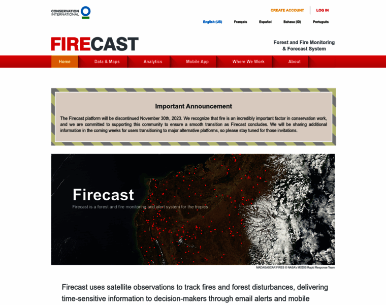 Firecast.conservation.org thumbnail