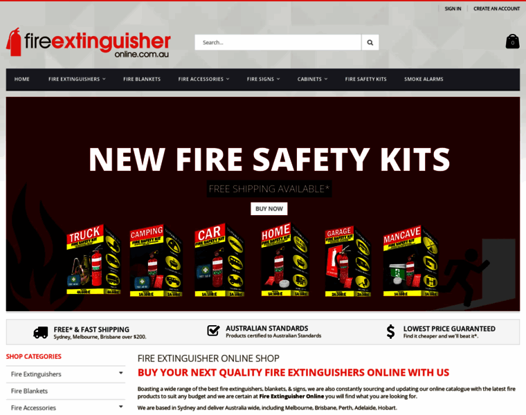 Fireextinguisheronline.com.au thumbnail