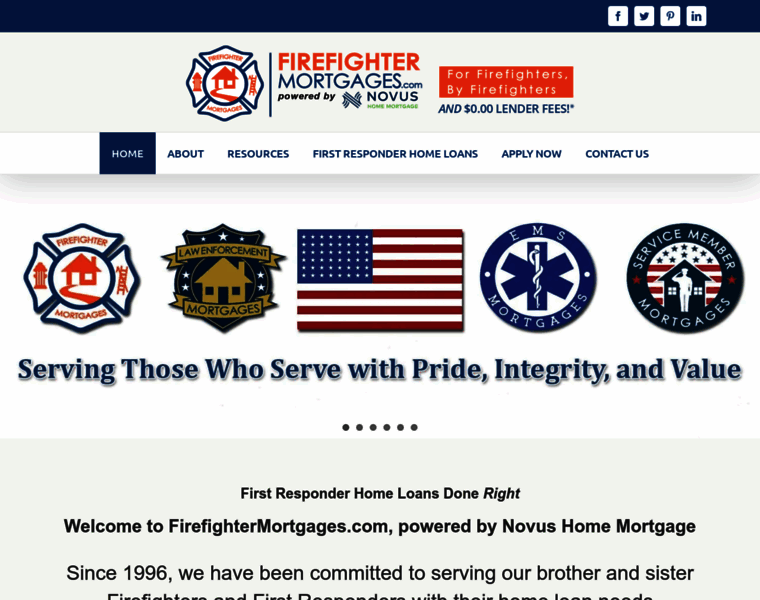 Firefightermortgages.com thumbnail