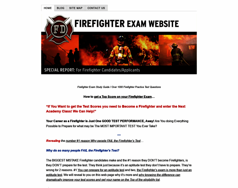 Firefighters-exam.com thumbnail