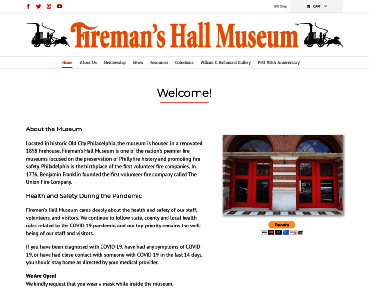 Firemanshallmuseum.org thumbnail
