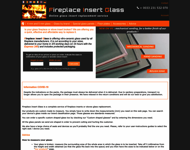 Fireplace-insert-glass.co.uk thumbnail