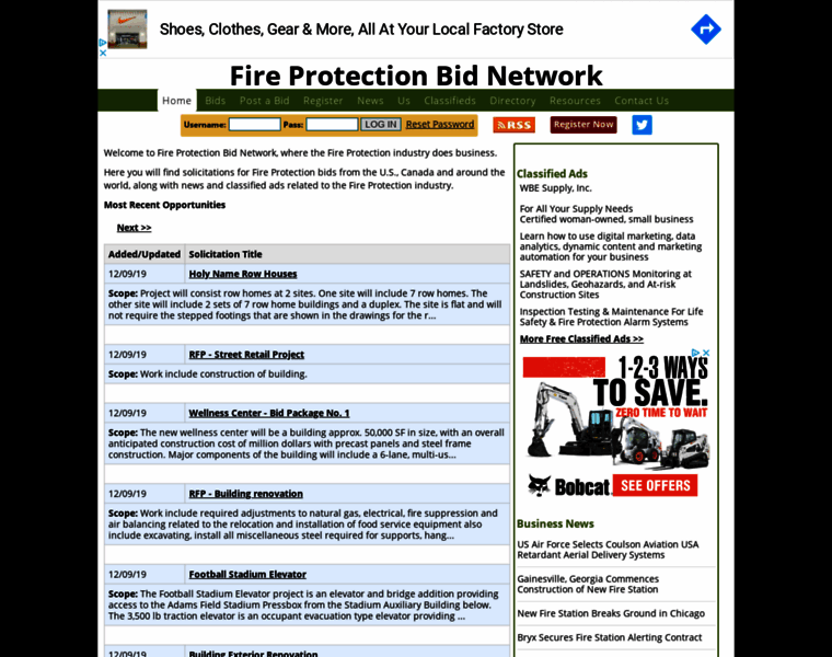 Fireprotectionbids.com thumbnail