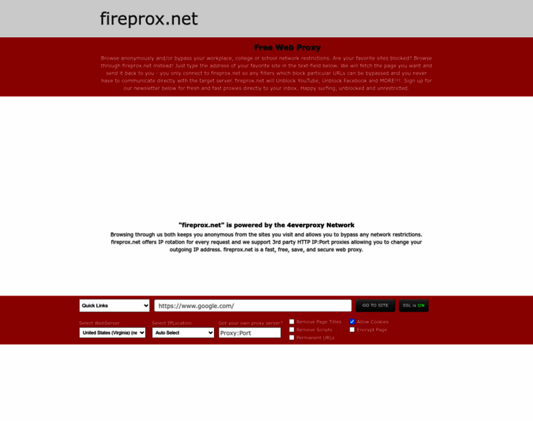 Fireprox.net thumbnail