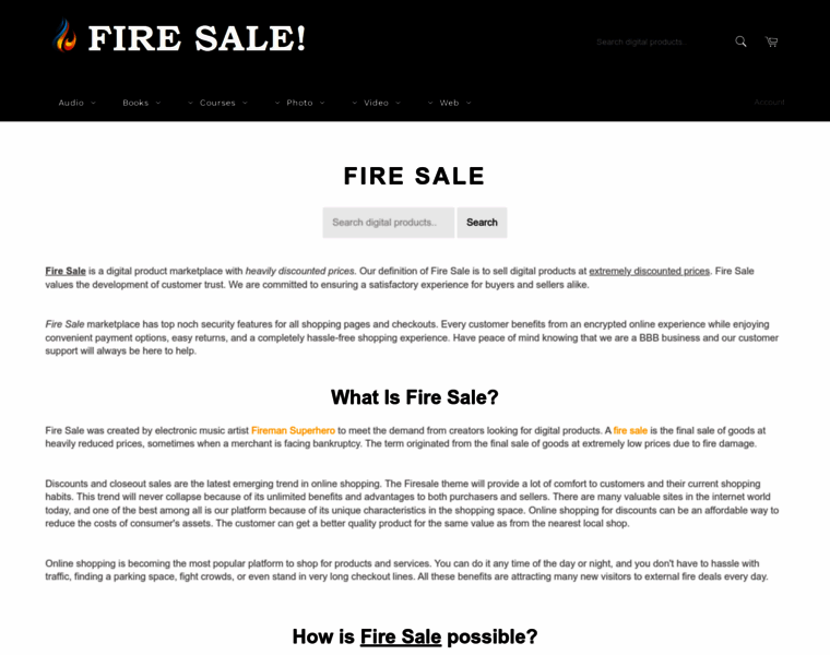 Firesale.co thumbnail