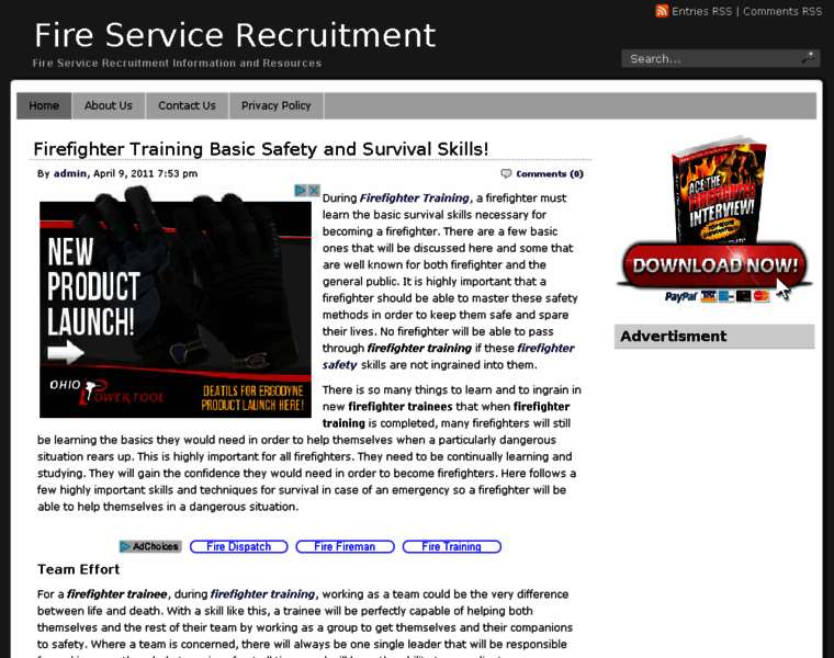 Fireservicerecruitment.org thumbnail