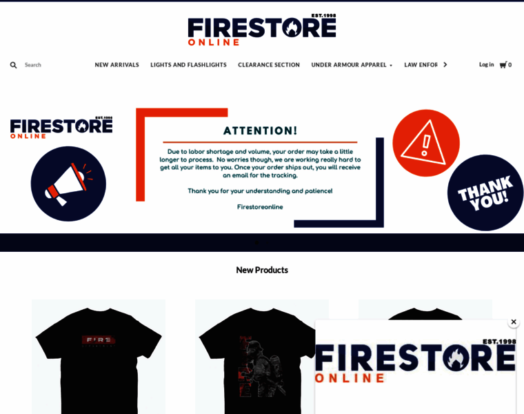 Firestoreonline.com thumbnail