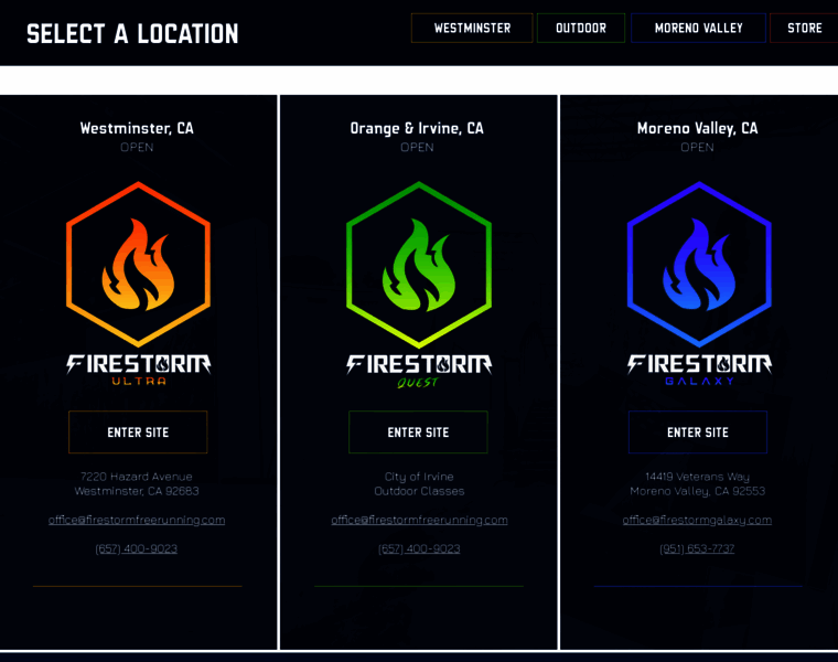 Firestormfreerunning.com thumbnail