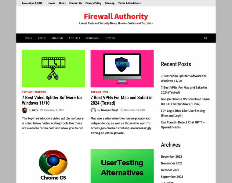 Firewallauthority.com thumbnail