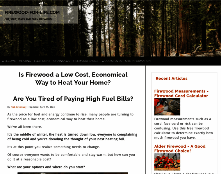 Firewood-for-life.com thumbnail
