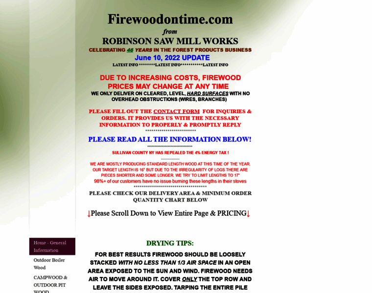 Firewoodontime.com thumbnail