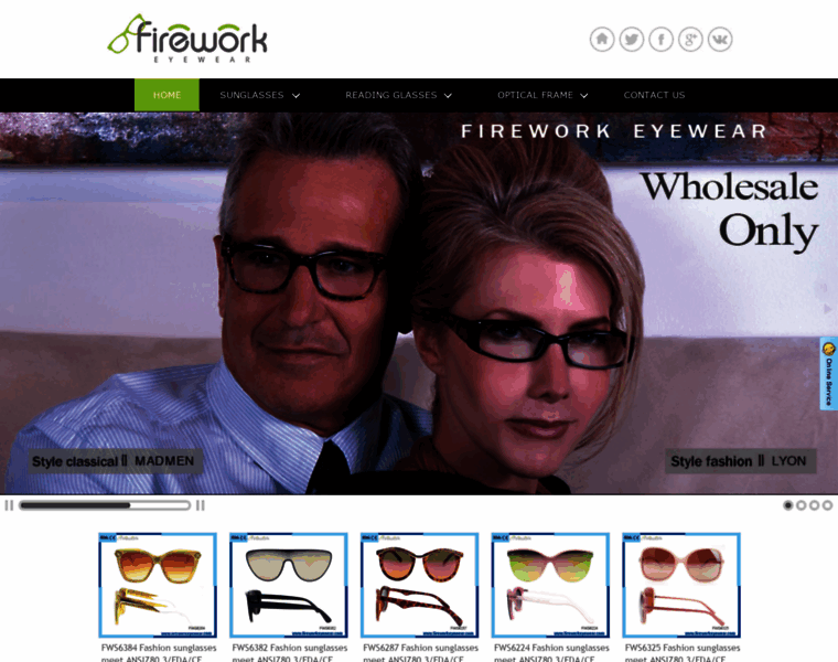 Fireworkeyewear.com thumbnail