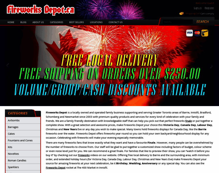 Fireworksdepot.ca thumbnail