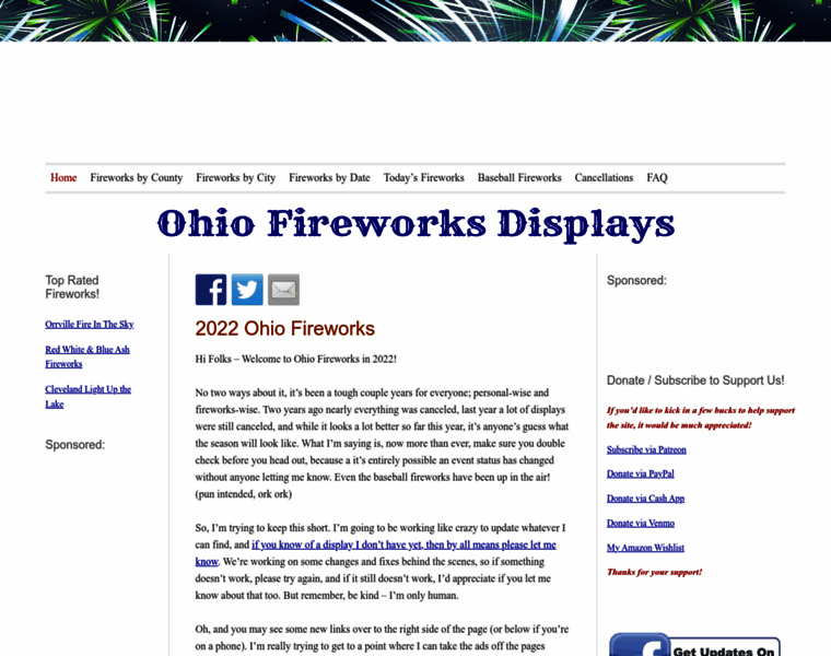 Fireworksinohio.com thumbnail