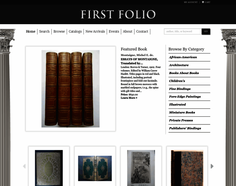 First-folio.com thumbnail