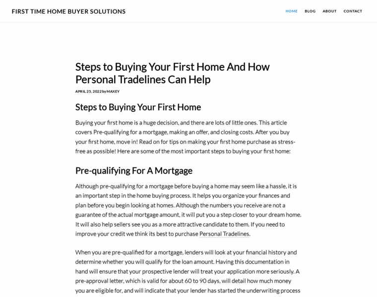 First-time-home-buyer-solutions.com thumbnail