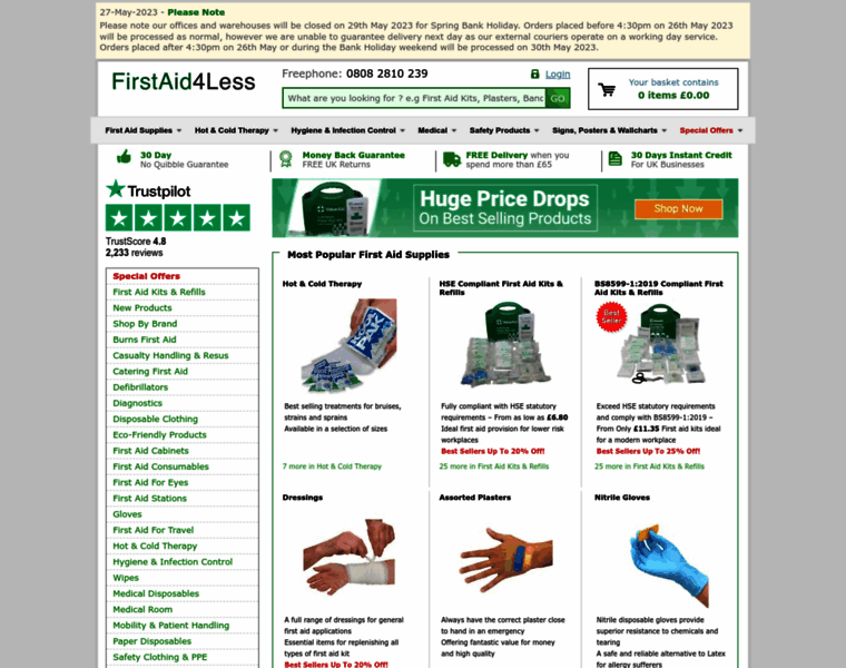 Firstaid4less.co.uk thumbnail