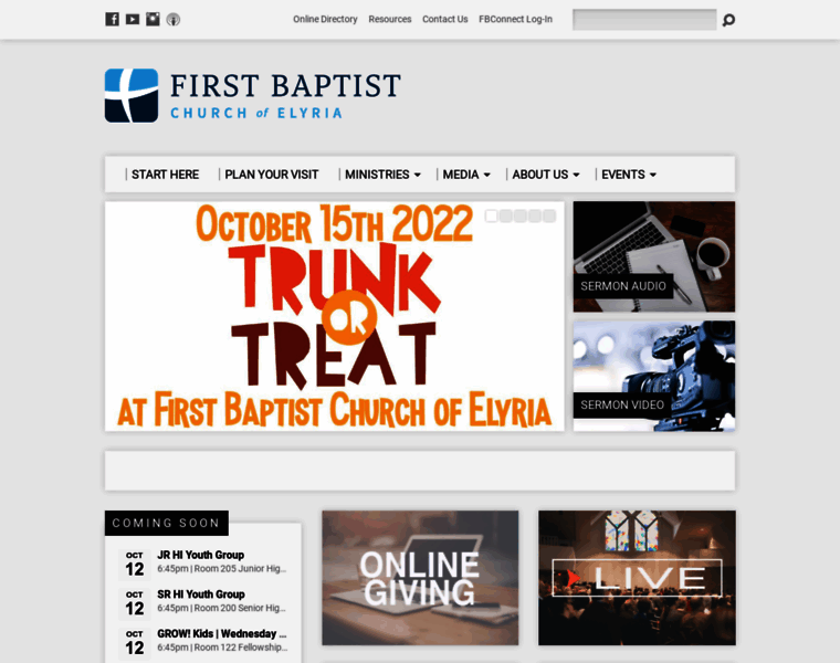 Firstbaptistelyria.org thumbnail