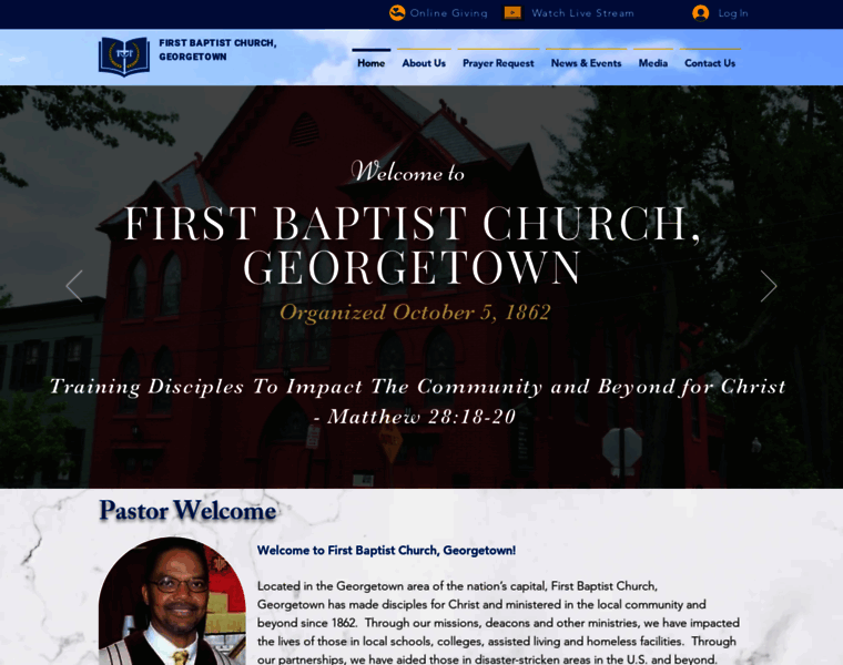 Firstbaptistgtown.org thumbnail