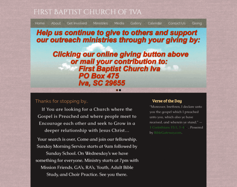 Firstbaptistiva.org thumbnail