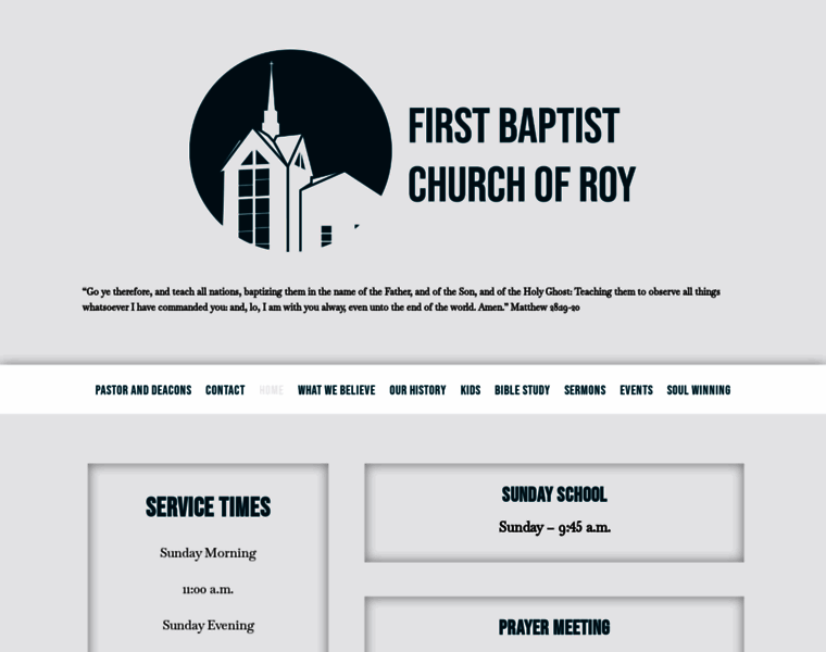 Firstbaptistroy.com thumbnail