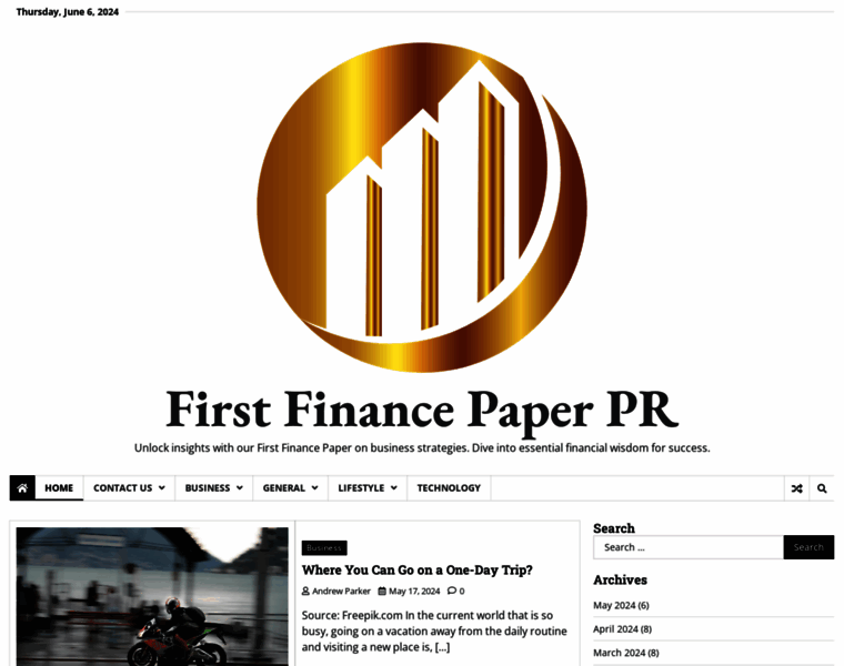 Firstfinancepaper.com thumbnail
