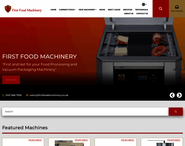 Firstfoodmachinery.co.uk thumbnail