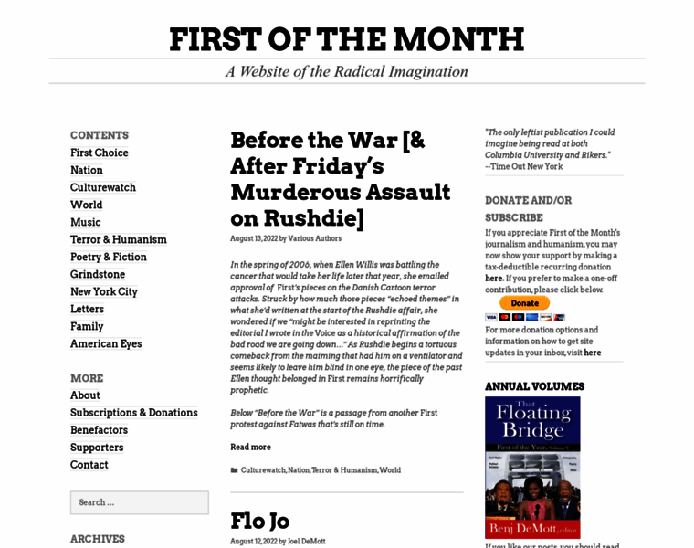 Firstofthemonth.org thumbnail