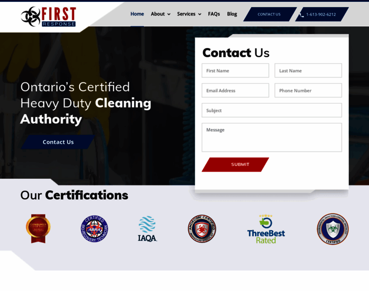 Firstresponsecleaning.ca thumbnail
