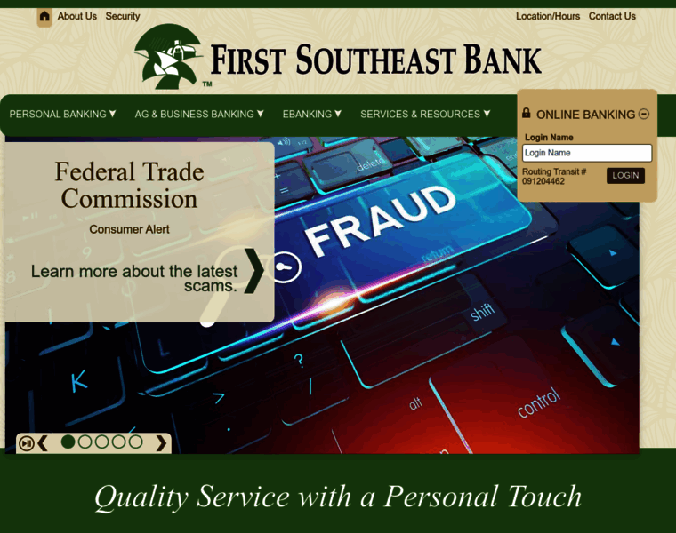 Firstsoutheastbank.com thumbnail