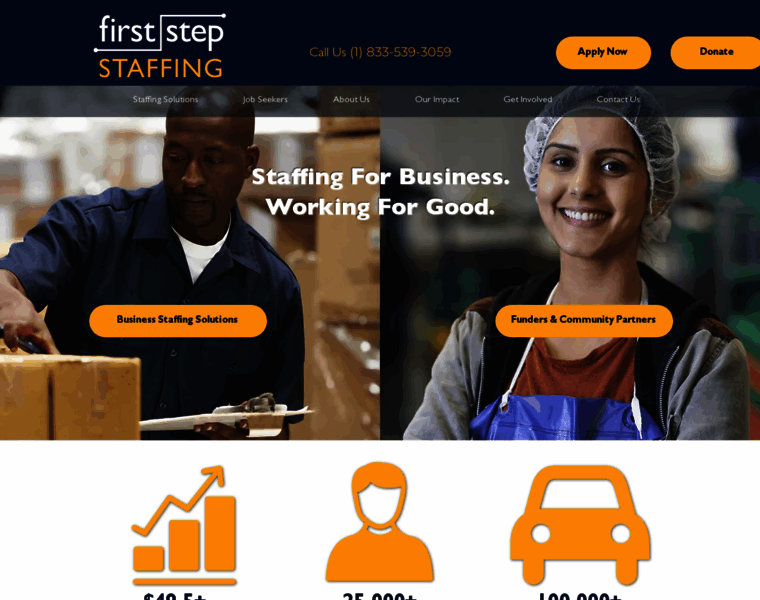 Firststepstaffing.com thumbnail